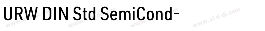 URW DIN Std SemiCond字体转换 URW DIN Std SemiCond字体转换